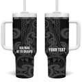 Maori Language Week Personalised Tumbler With Handle Kia Mau Ki To Ukaipo Grey Color