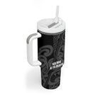 Maori Language Week Personalised Tumbler With Handle Kia Mau Ki To Ukaipo Grey Color