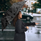 Maori Language Week Umbrella Kia Mau Ki To Ukaipo Grey Color