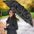 Maori Language Week Umbrella Kia Mau Ki To Ukaipo Grey Color