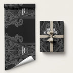 Maori Language Week Wrapping Paper Kia Mau Ki To Ukaipo Grey Color