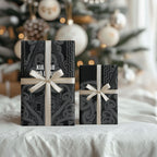 Maori Language Week Wrapping Paper Kia Mau Ki To Ukaipo Grey Color