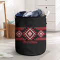 Aotearoa Atua Tumatauenga Laundry Basket Maori God Of War Taniko Motifs