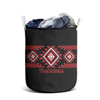 Aotearoa Atua Tumatauenga Laundry Basket Maori God Of War Taniko Motifs