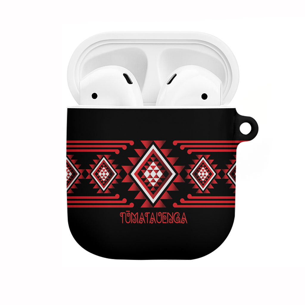 Aotearoa Atua Tumatauenga AirPods Case Maori God Of War Taniko Motifs