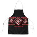 Aotearoa Atua Tumatauenga Apron Maori God Of War Taniko Motifs