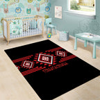 Aotearoa Atua Tumatauenga Area Rug Maori God Of War Taniko Motifs