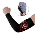 Aotearoa Atua Tumatauenga Personalised Arm Sleeves Maori God Of War Taniko Motifs