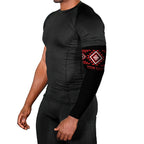 Aotearoa Atua Tumatauenga Personalised Arm Sleeves Maori God Of War Taniko Motifs