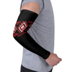 Aotearoa Atua Tumatauenga Personalised Arm Sleeves Maori God Of War Taniko Motifs