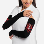 Aotearoa Atua Tumatauenga Personalised Arm Sleeves Maori God Of War Taniko Motifs
