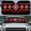 Aotearoa Atua Tumatauenga Auto Sun Shade Maori God Of War Taniko Motifs
