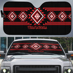 Aotearoa Atua Tumatauenga Auto Sun Shade Maori God Of War Taniko Motifs