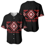 Aotearoa Atua Tumatauenga Personalised Baseball Jersey Maori God Of War Taniko Motifs