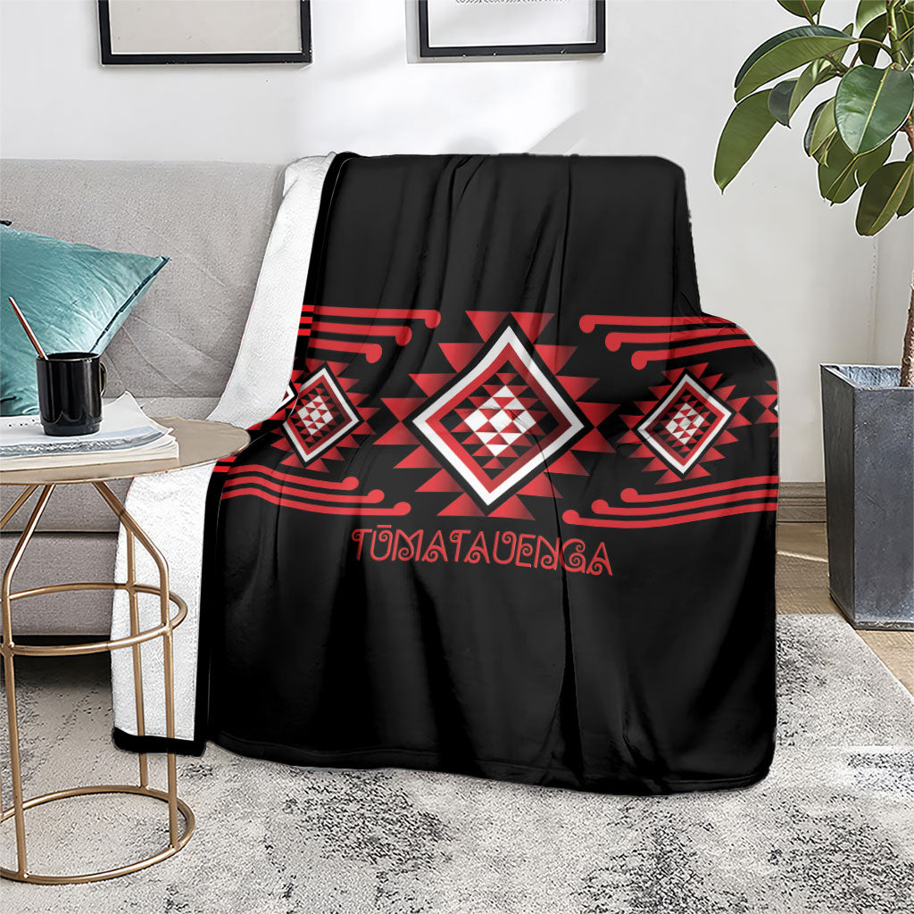 Aotearoa Atua Tumatauenga Blanket Maori God Of War Taniko Motifs