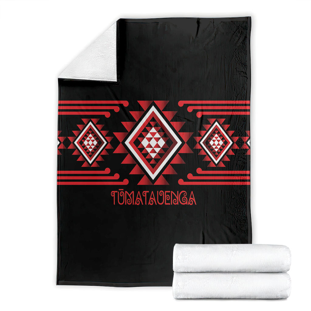 Aotearoa Atua Tumatauenga Blanket Maori God Of War Taniko Motifs