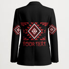 Aotearoa Atua Tumatauenga Personalised Blazer Maori God Of War Taniko Motifs