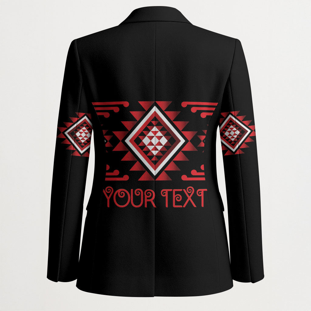 Aotearoa Atua Tumatauenga Personalised Blazer Maori God Of War Taniko Motifs