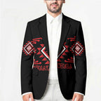Aotearoa Atua Tumatauenga Personalised Blazer Maori God Of War Taniko Motifs