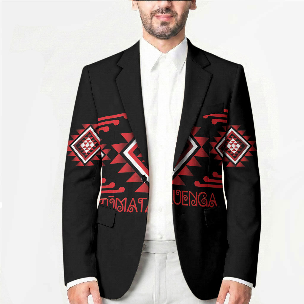 Aotearoa Atua Tumatauenga Personalised Blazer Maori God Of War Taniko Motifs