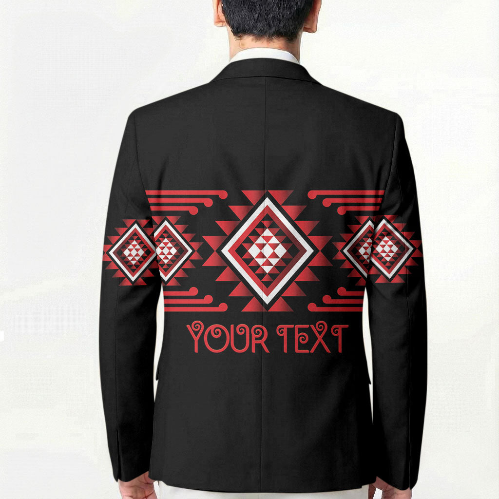 Aotearoa Atua Tumatauenga Personalised Blazer Maori God Of War Taniko Motifs