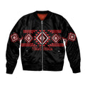 Aotearoa Atua Tumatauenga Personalised Bomber Jacket Maori God Of War Taniko Motifs
