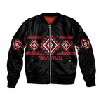 Aotearoa Atua Tumatauenga Personalised Bomber Jacket Maori God Of War Taniko Motifs