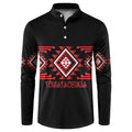 Aotearoa Atua Tumatauenga Personalised Button Sweatshirt Maori God Of War Taniko Motifs