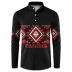 Aotearoa Atua Tumatauenga Personalised Button Sweatshirt Maori God Of War Taniko Motifs
