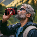 Aotearoa Atua Tumatauenga Personalised 4 in 1 Can Cooler Tumbler Maori God Of War Taniko Motifs