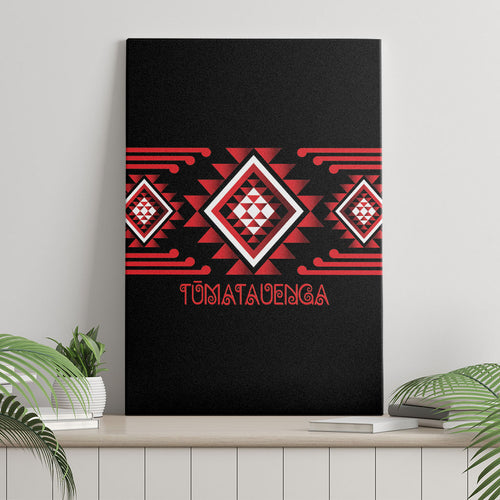 Aotearoa Atua Tumatauenga Canvas Wall Art Maori God Of War Taniko Motifs