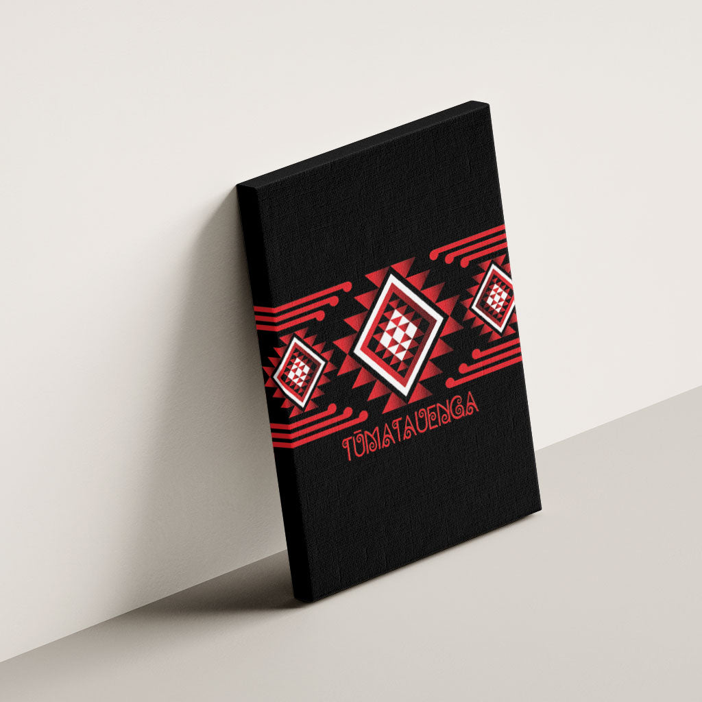 Aotearoa Atua Tumatauenga Canvas Wall Art Maori God Of War Taniko Motifs