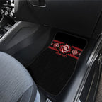 Aotearoa Atua Tumatauenga Personalised Car Mats Maori God Of War Taniko Motifs
