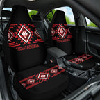 Aotearoa Atua Tumatauenga Car Seat Cover Maori God Of War Taniko Motifs