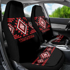 Aotearoa Atua Tumatauenga Car Seat Cover Maori God Of War Taniko Motifs