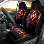 Aotearoa Atua Tumatauenga Car Seat Cover Maori God Of War Taniko Motifs