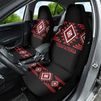 Aotearoa Atua Tumatauenga Car Seat Cover Maori God Of War Taniko Motifs
