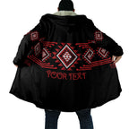 Aotearoa Atua Tumatauenga Personalised Cloak Maori God Of War Taniko Motifs
