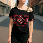 Aotearoa Atua Tumatauenga Personalised Cross Shoulder Shirt Maori God Of War Taniko Motifs