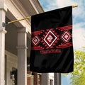 Aotearoa Atua Tumatauenga Garden Flag Maori God Of War Taniko Motifs