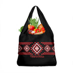 Aotearoa Atua Tumatauenga Grocery Bag Maori God Of War Taniko Motifs
