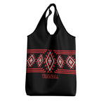 Aotearoa Atua Tumatauenga Grocery Bag Maori God Of War Taniko Motifs