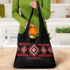Aotearoa Atua Tumatauenga Grocery Bag Maori God Of War Taniko Motifs