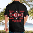 Aotearoa Atua Tumatauenga Personalised Hawaiian Shirt Maori God Of War Taniko Motifs