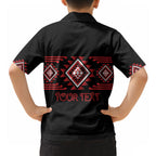 Aotearoa Atua Tumatauenga Personalised Hawaiian Shirt Maori God Of War Taniko Motifs