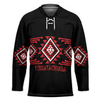 Aotearoa Atua Tumatauenga Personalised Hockey Jersey Maori God Of War Taniko Motifs