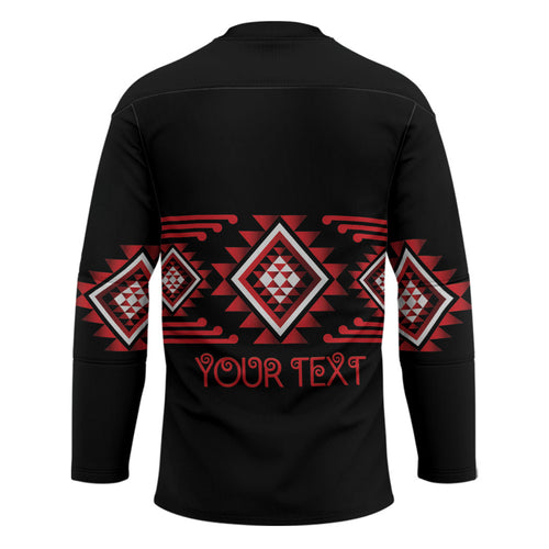 Aotearoa Atua Tumatauenga Personalised Hockey Jersey Maori God Of War Taniko Motifs