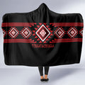 Aotearoa Atua Tumatauenga Hooded Blanket Maori God Of War Taniko Motifs