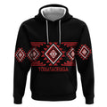 Aotearoa Atua Tumatauenga Personalised Hoodie Maori God Of War Taniko Motifs