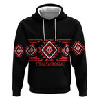 Aotearoa Atua Tumatauenga Personalised Hoodie Maori God Of War Taniko Motifs